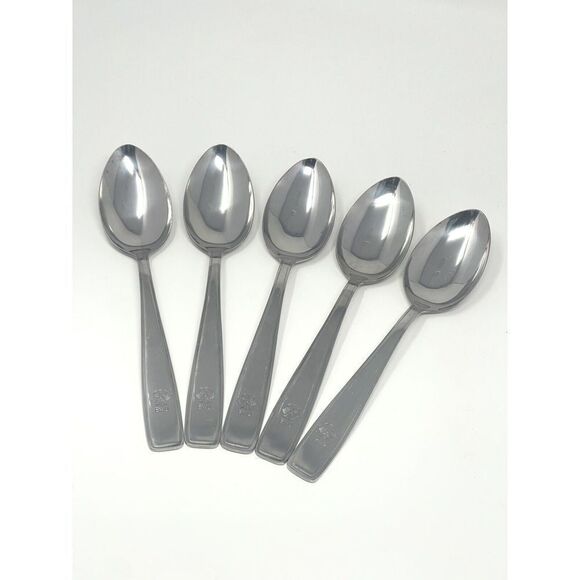 Schulze 66 BWU Germany Vintage Rare Stainless Steel Table Spoons 8.5” Set Of 5 - Picture 1 of 8
